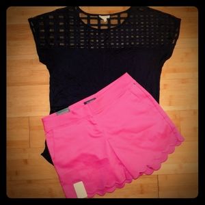 Hot Pink Shorts by The Limited